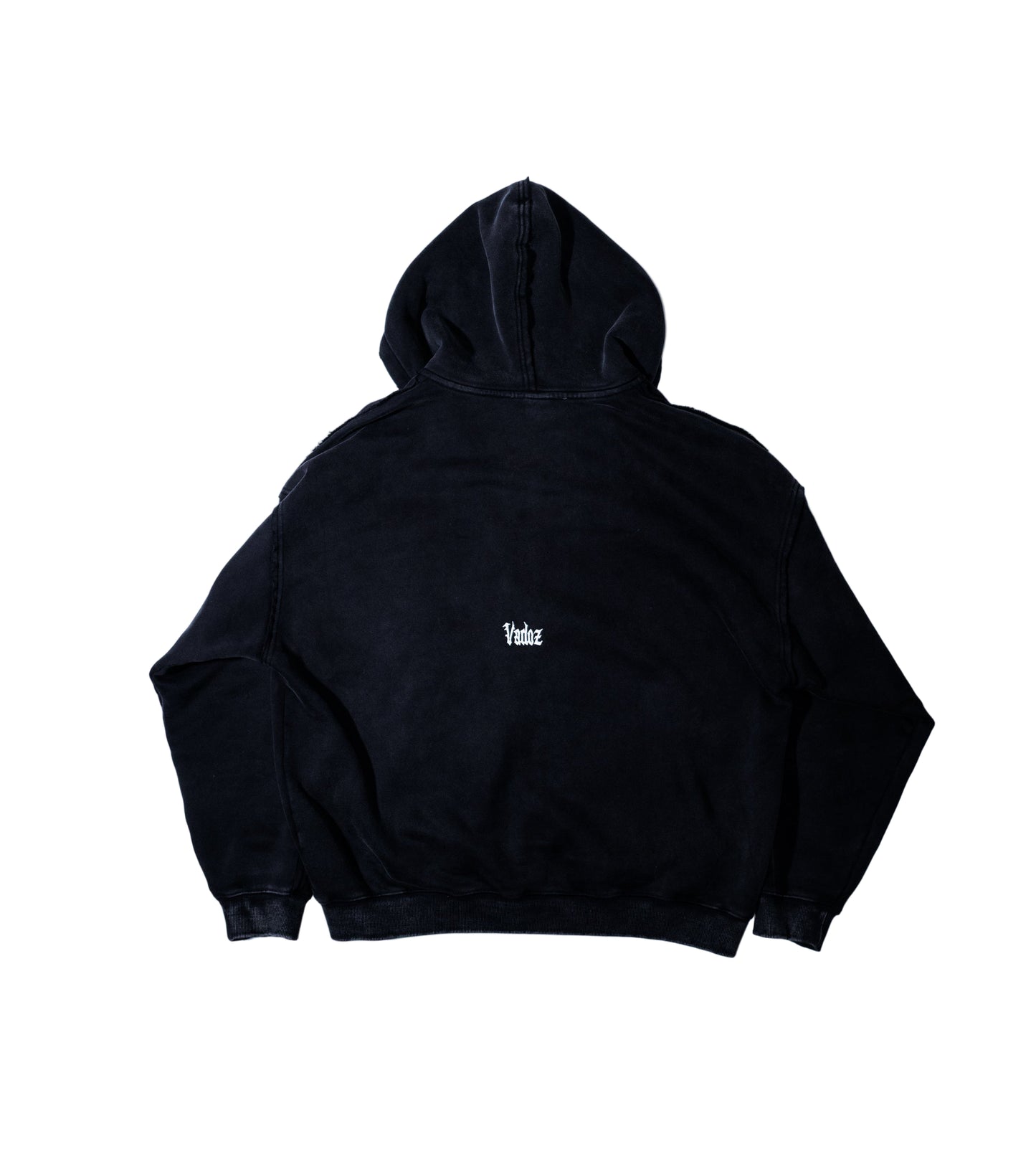 Double Zip Bull Rider Hoodie (Vintage Black)