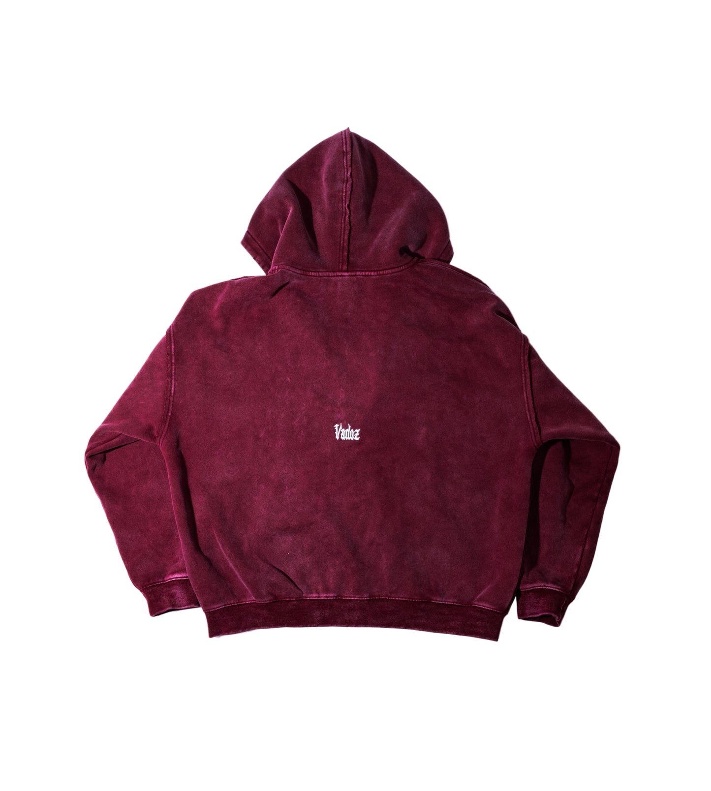 Double Zip Bull Rider Hoodie (Vintage Red)