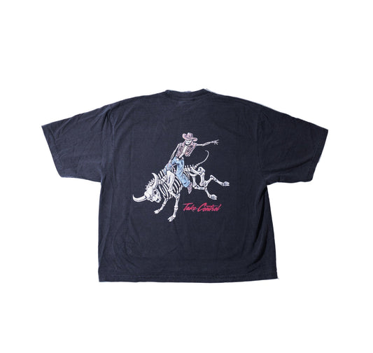 Classic Bull Rider Tee (Vintage Grey)